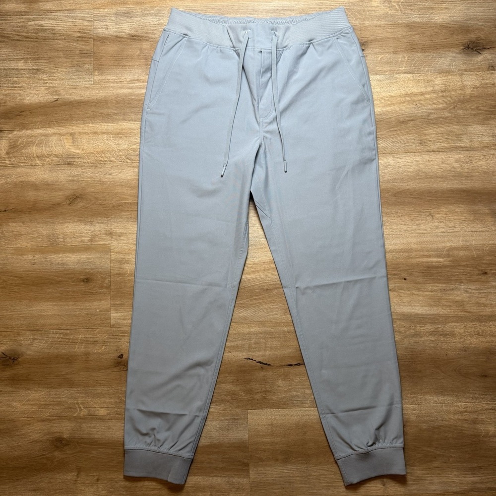 Rhoback Delta Performance Jogger Men Large Stratus Grey Stretch Athleisure Golf